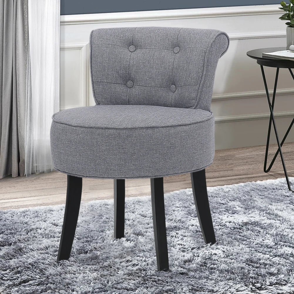 Voltsify Upholstered Vanity Stool Makeup Dressing Chair