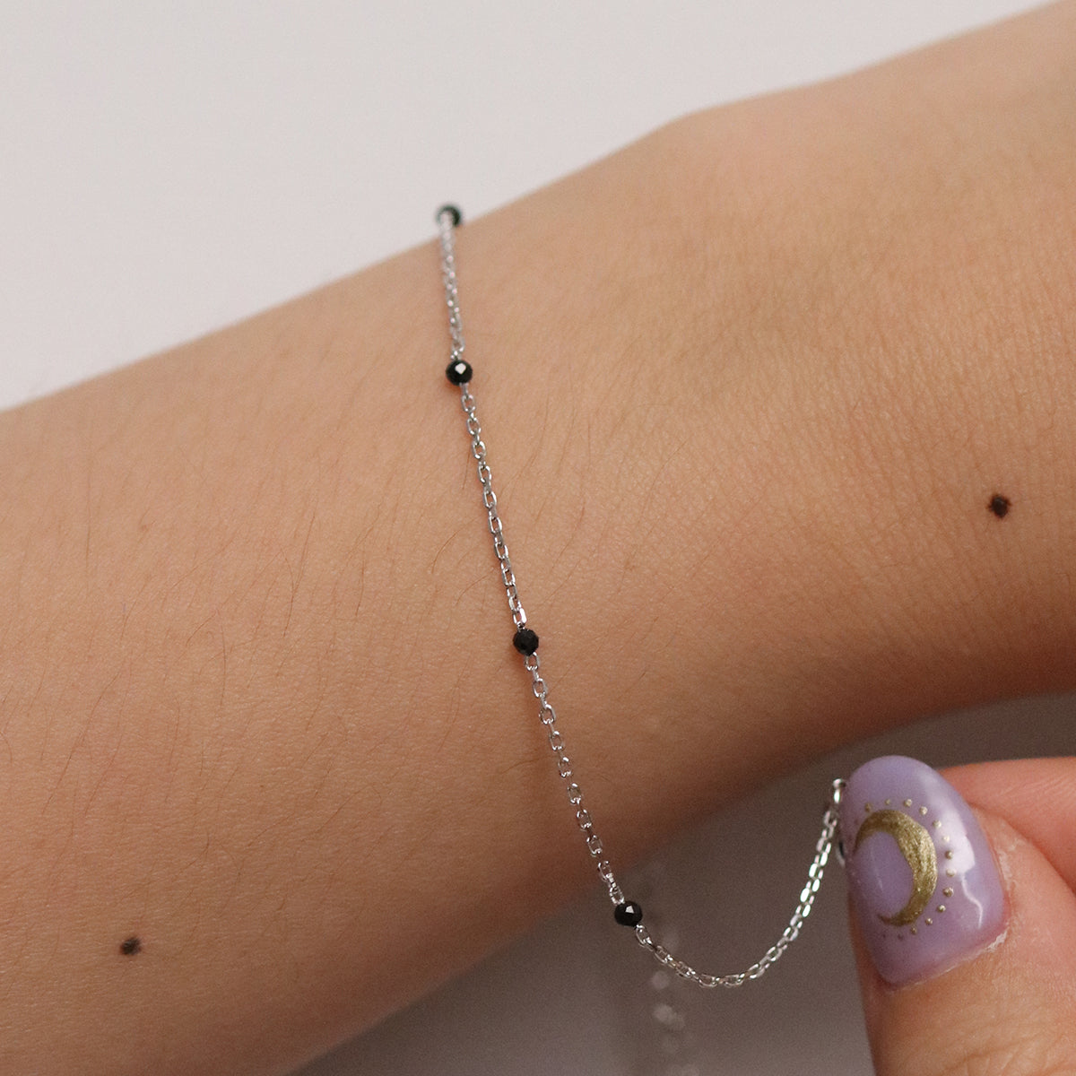 Black spinel bracelet-2