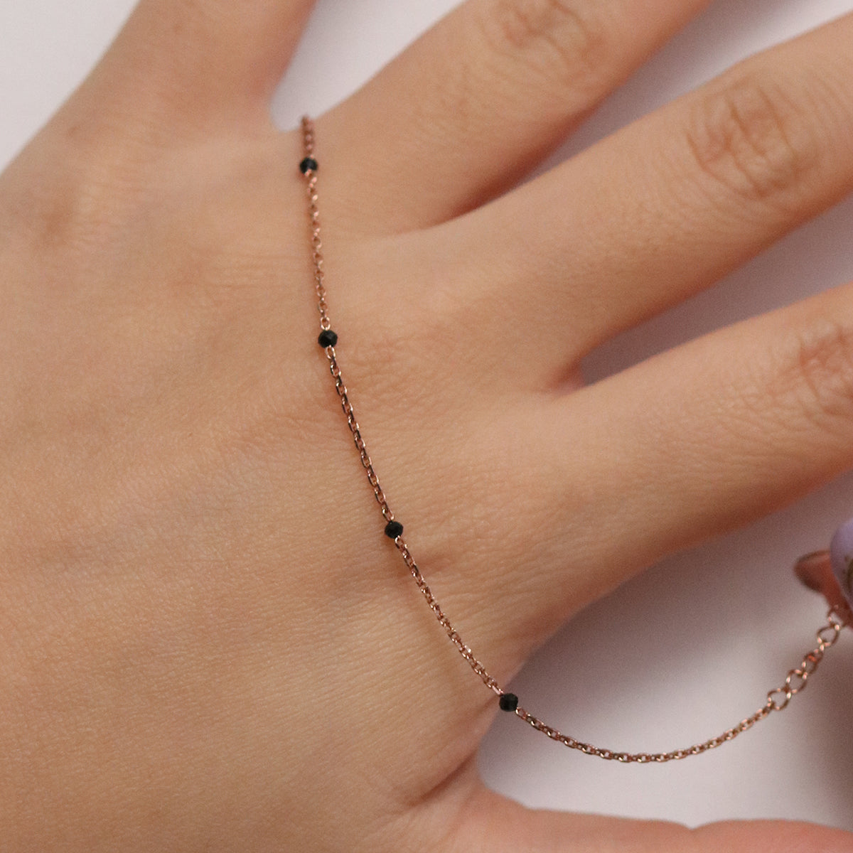 Black spinel bracelet-3