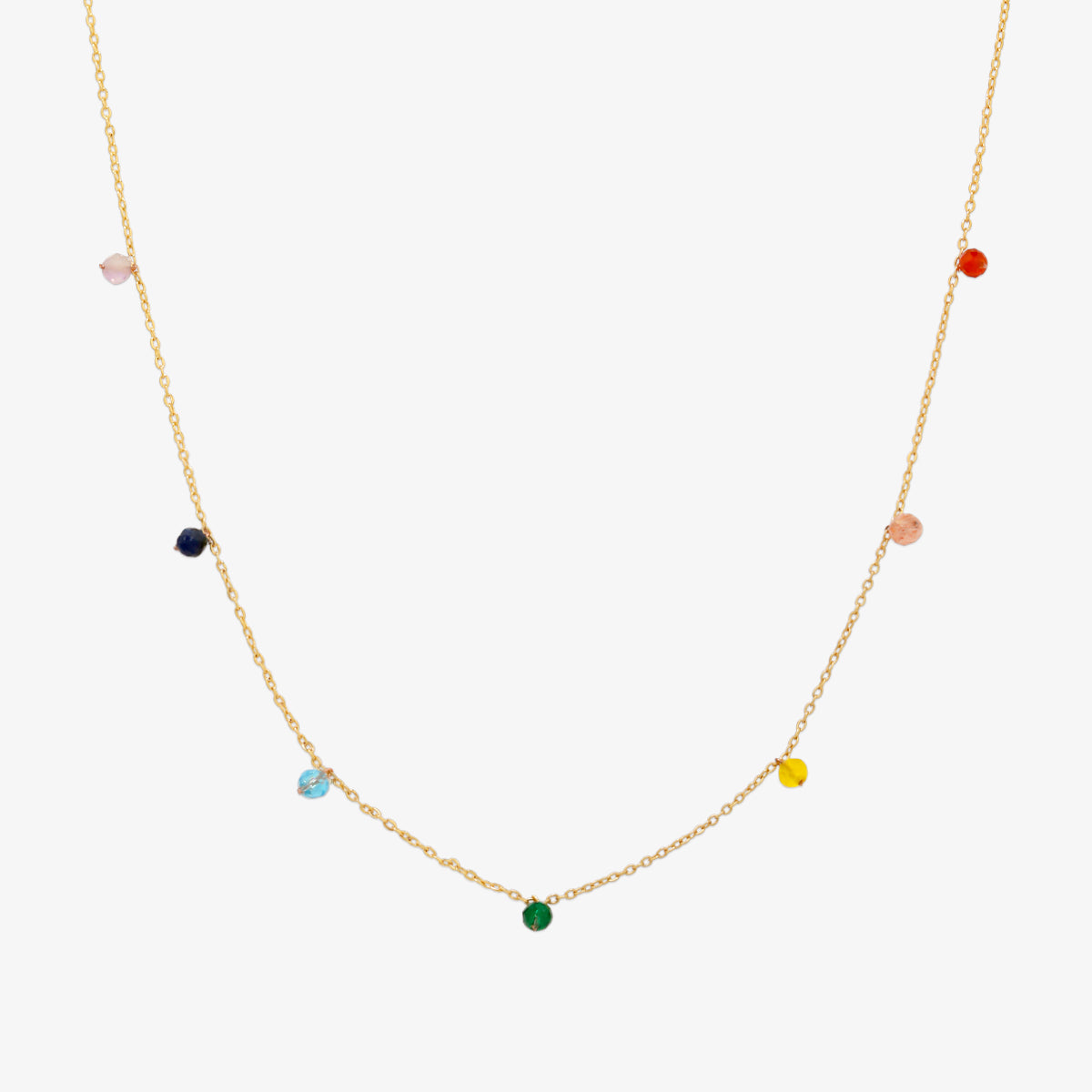 Berry gemstone necklace-0