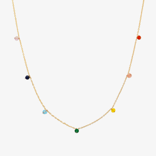Berry gemstone necklace-0