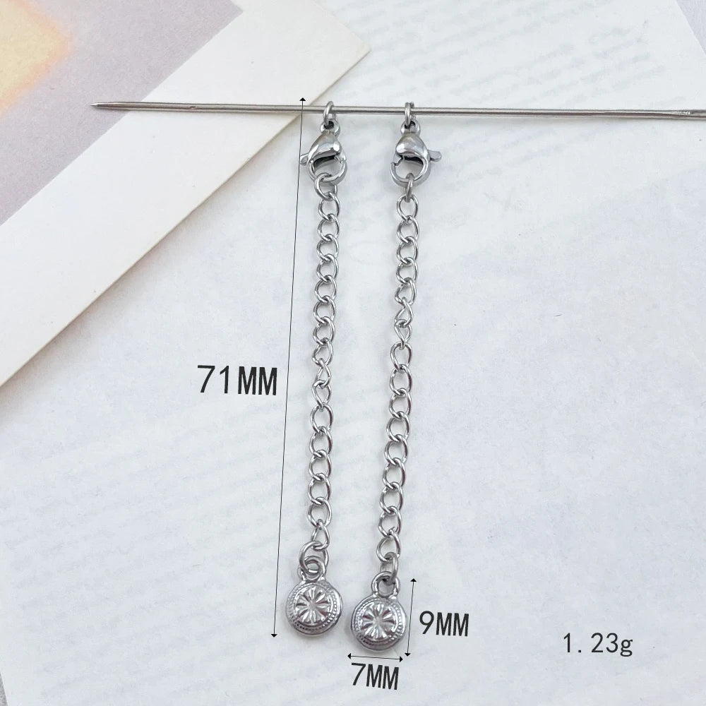 Cordial Design 100Pcs Stainless Steel Extension Chain/Hand Made/Jewelry Accessories/Connectors/DIY Hooks & Clasps #195337