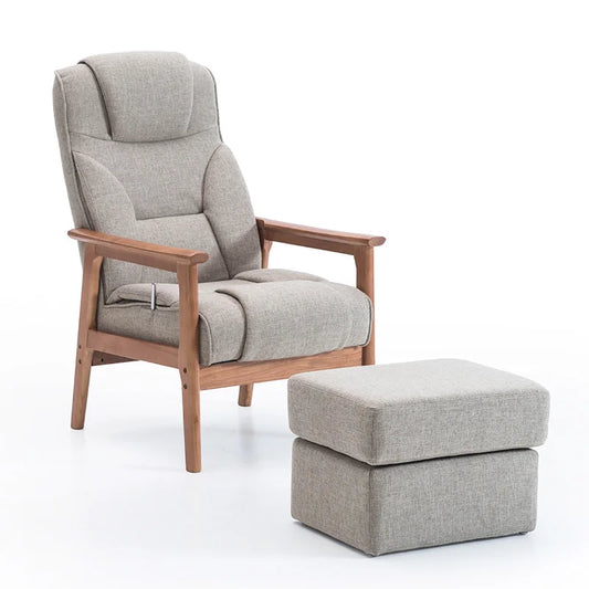 Elderly Chair Home Leisure Chair Modern Simple Back Chair Solid Wood Lunch Break