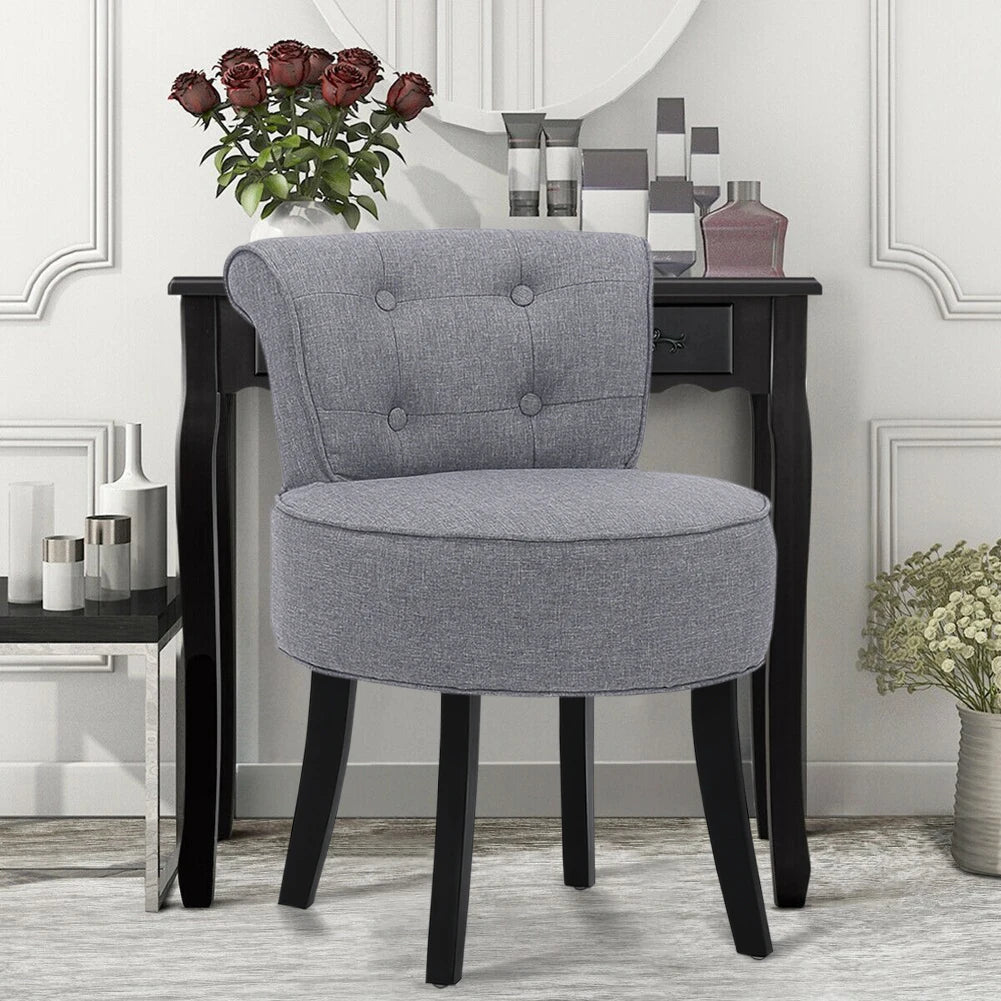 Voltsify Upholstered Vanity Stool Makeup Dressing Chair