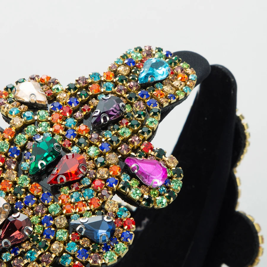 INS Style Hair Accessories With Rhinestone Hair Bands For A Premium feel, Personalized And Widened Headband