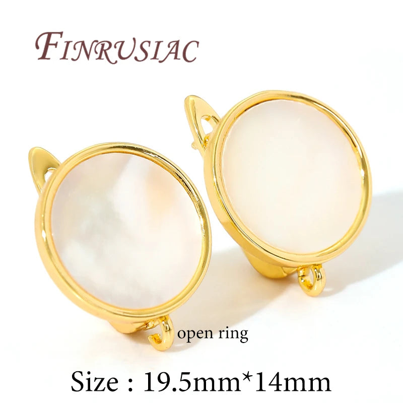 18K Gold Plated Earwires Fasteners For Earring Accessories DIY Women's Earring Jewelry Making Supplies Earring Fixtures Findings