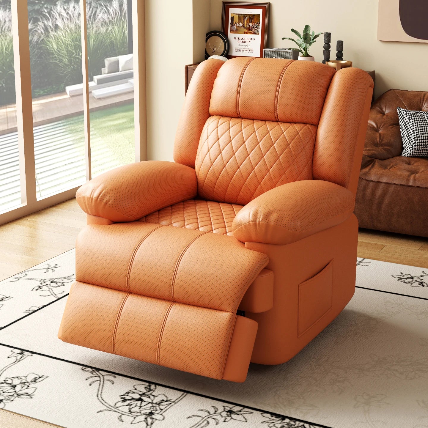 Multifunctional first-class space sofa hair single electric massage living room small apartment rockable rotating manicure