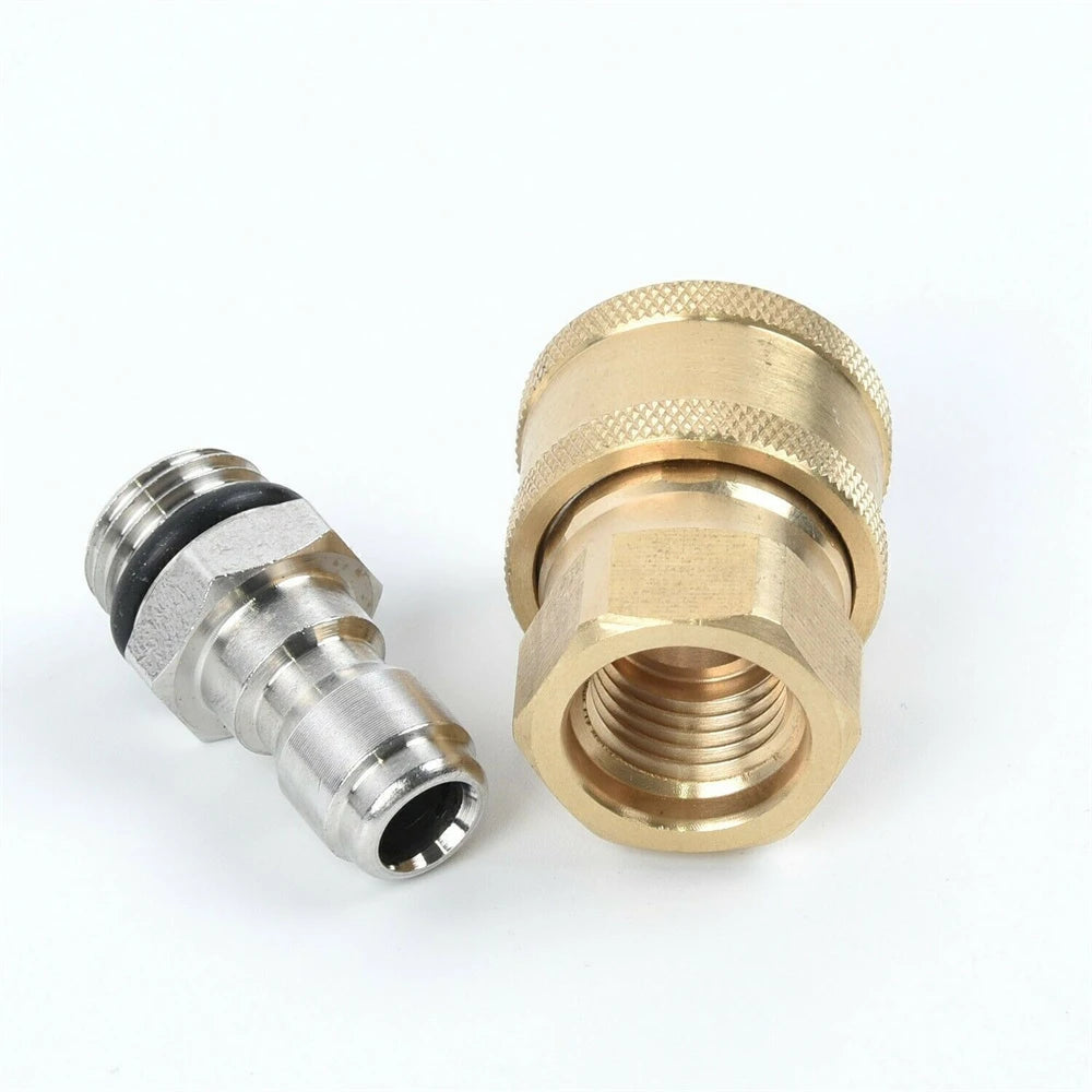 1/4'' Quick-Release Connect Fitting Pressure Washer Coupling Connector Adapter