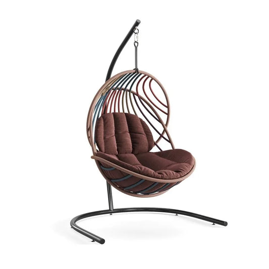 Rattan Wicker Egg Shaped Hanging Cane Swing Chair Fashion Hanging Swing Chair