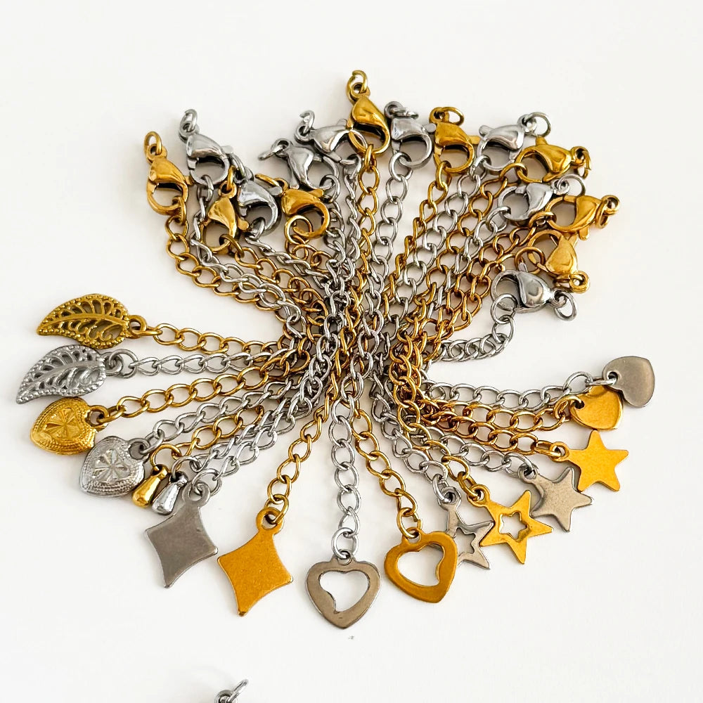 Cordial Design 100Pcs Stainless Steel Extension Chain/Hand Made/Jewelry Accessories/Connectors/DIY Hooks & Clasps #195337