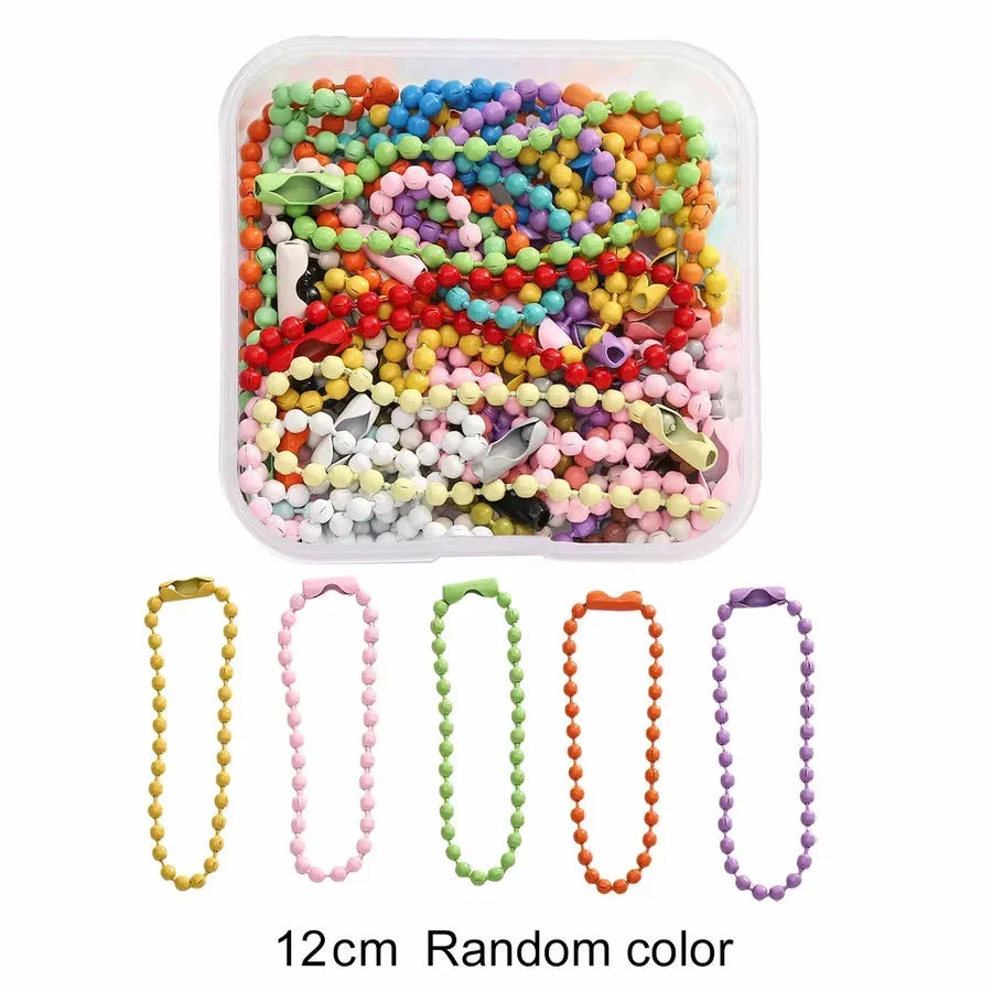Colored DIY Jewelry Accessories Set Bead Keychain Open Jump Rings Lobster Clasp Hook Small Screw Eye Pins for DIY Jewelry Making