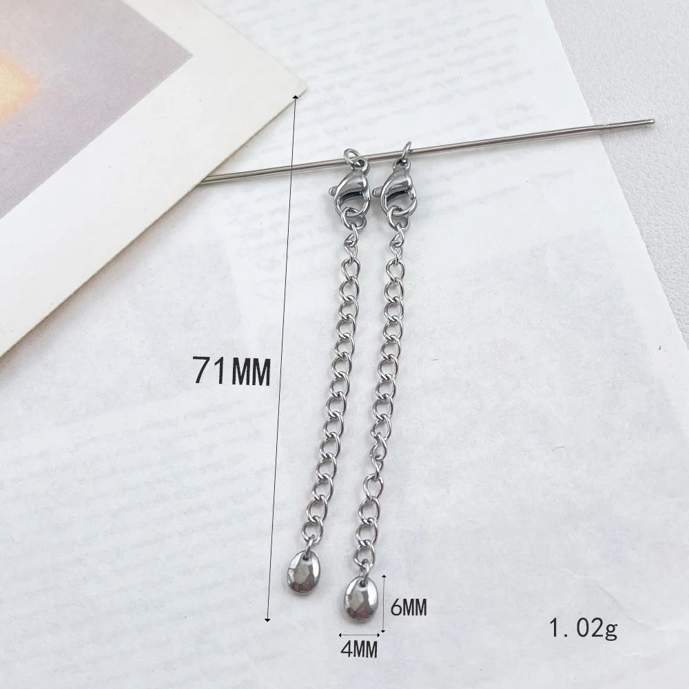 Cordial Design 100Pcs Stainless Steel Extension Chain/Hand Made/Jewelry Accessories/Connectors/DIY Hooks & Clasps #195337