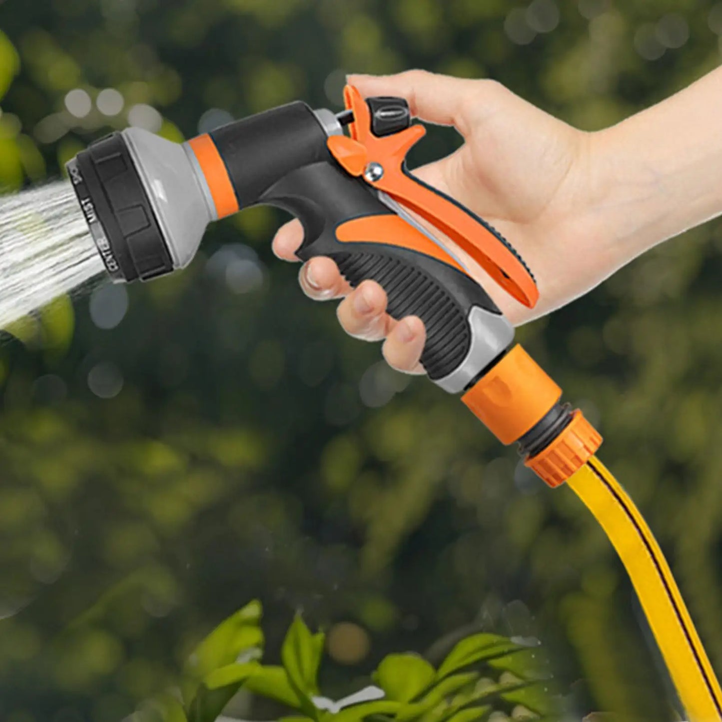 Hose Nozzle Spray Nozzles For Garden Hose High Pressure Irrigation Attachment Head With 8 Adjustable Spray Patterns For