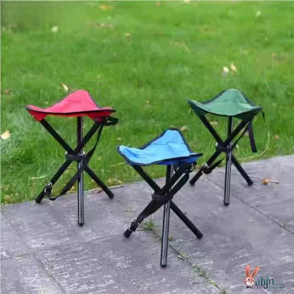 Outdoor Portable Folding Chair Garden Stool Chair Picnic Fishing Chairs Travel Chair Folding 3 Legs Stool Leisure Accessories
