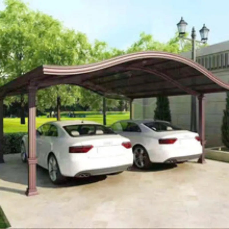 Stylish Outdoor Aluminum Carport with Adjustable Canopy - Ideal for Protecting Your Vehicle, In - Stock Now