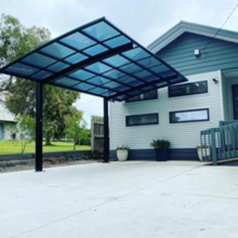 Stylish Outdoor Aluminum Carport with Adjustable Canopy - Ideal for Protecting Your Vehicle, In - Stock Now