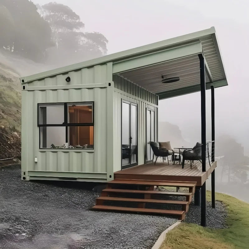 40FT Prefab Container House Expandable Steel Villa for Hotel/Apartment Use with Bedroom Included