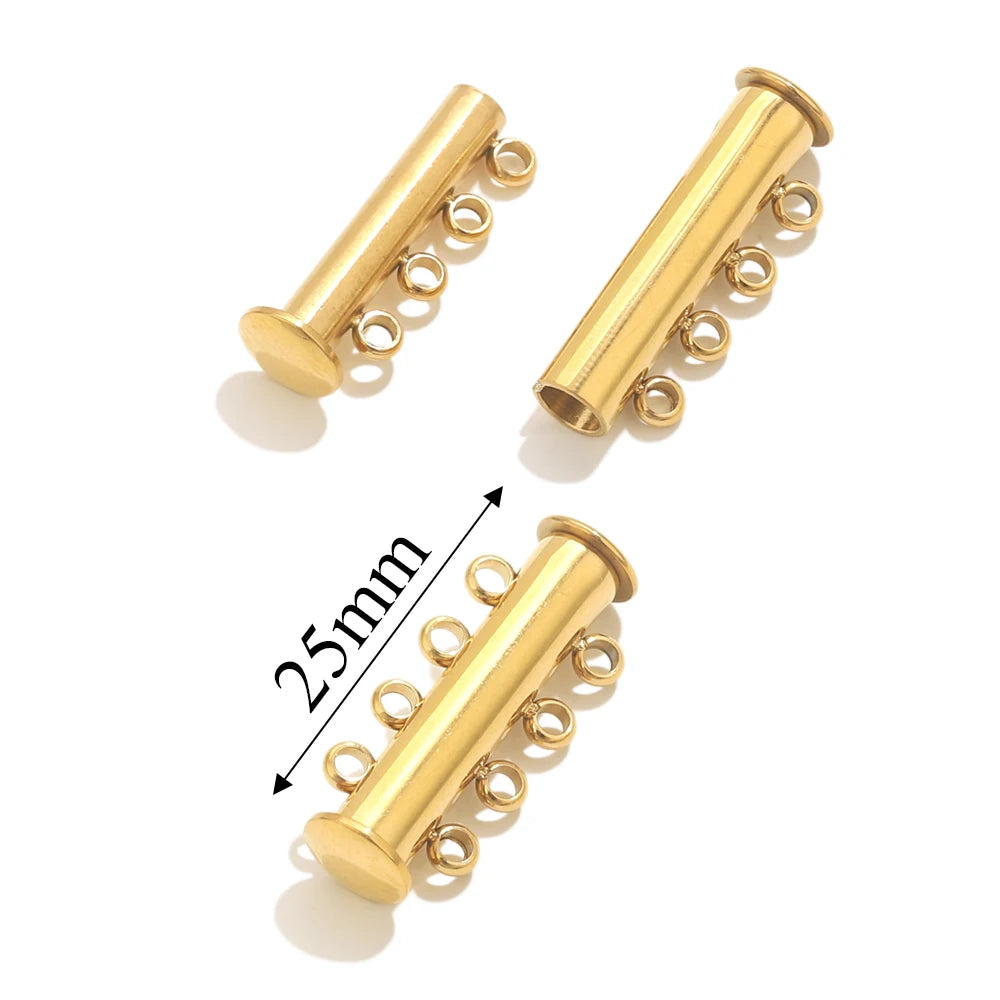 2pcs Stainless Steel Rose Flower Magnetic Connectors Clasps Magnet Charms End Cap for DIY Jewelry Making Bracelet Necklace Parts