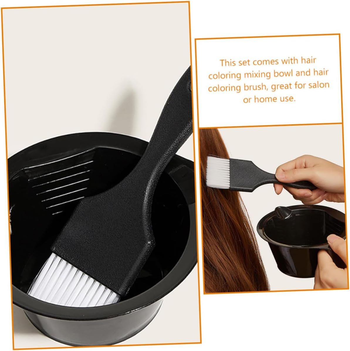 1 Set Hair Dye Brush Hair Dye Bowl Hair Dyeing Hair Coloring Mixing Bowl Hair Coloring Brush Comb Hair Coloring Brush and Bowl Hair Dye Mixing Bowl Hair Coloring Bowl