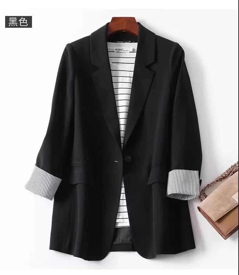 Korean Version of Casual Suit Ladies Jacket Fashion Business Plaid Suit Women Work Office Suit Women Coat Women Jacket 2024 New