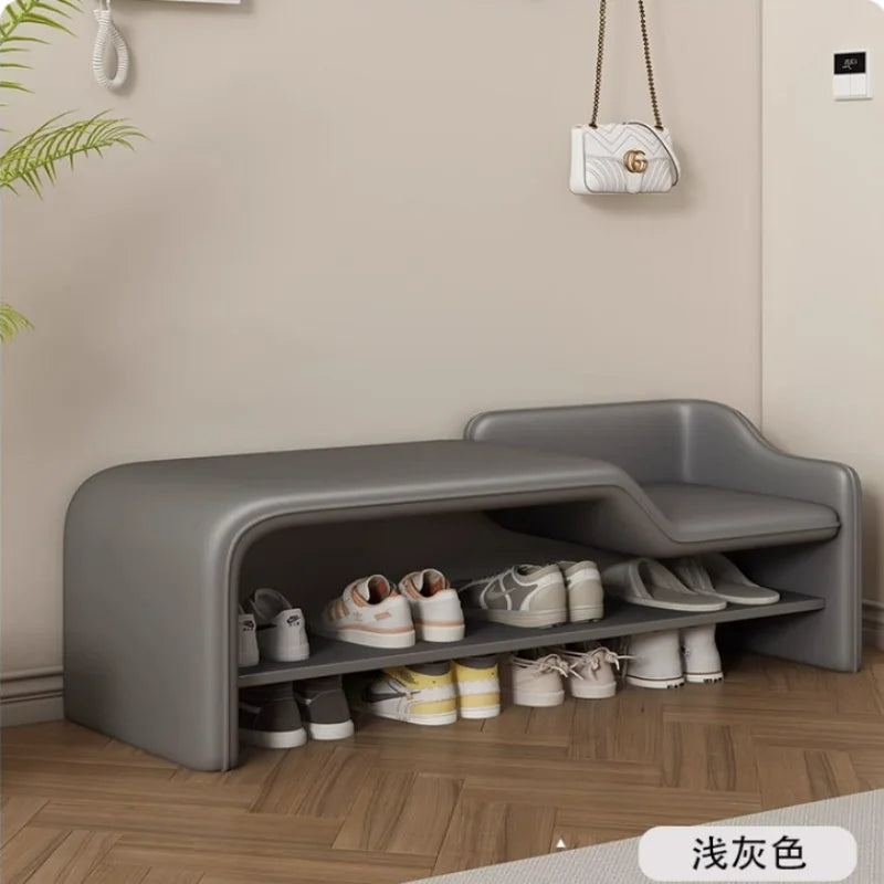 Italian light luxury shoe change stool household door shoe stool entrance entrance parent-child bench bedroom rest stool living