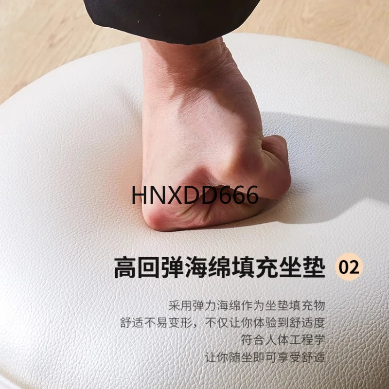 European style low stool modern bedroom stool off-white Hallway ottoman vanity chair makeup Footrest Interior home furniture