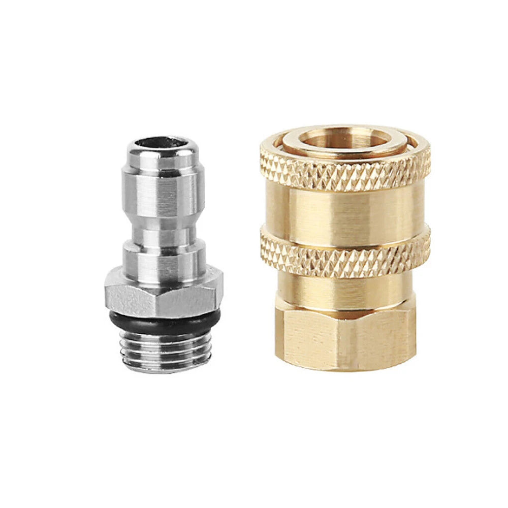 1/4'' Quick-Release Connect Fitting Pressure Washer Coupling Connector Adapter