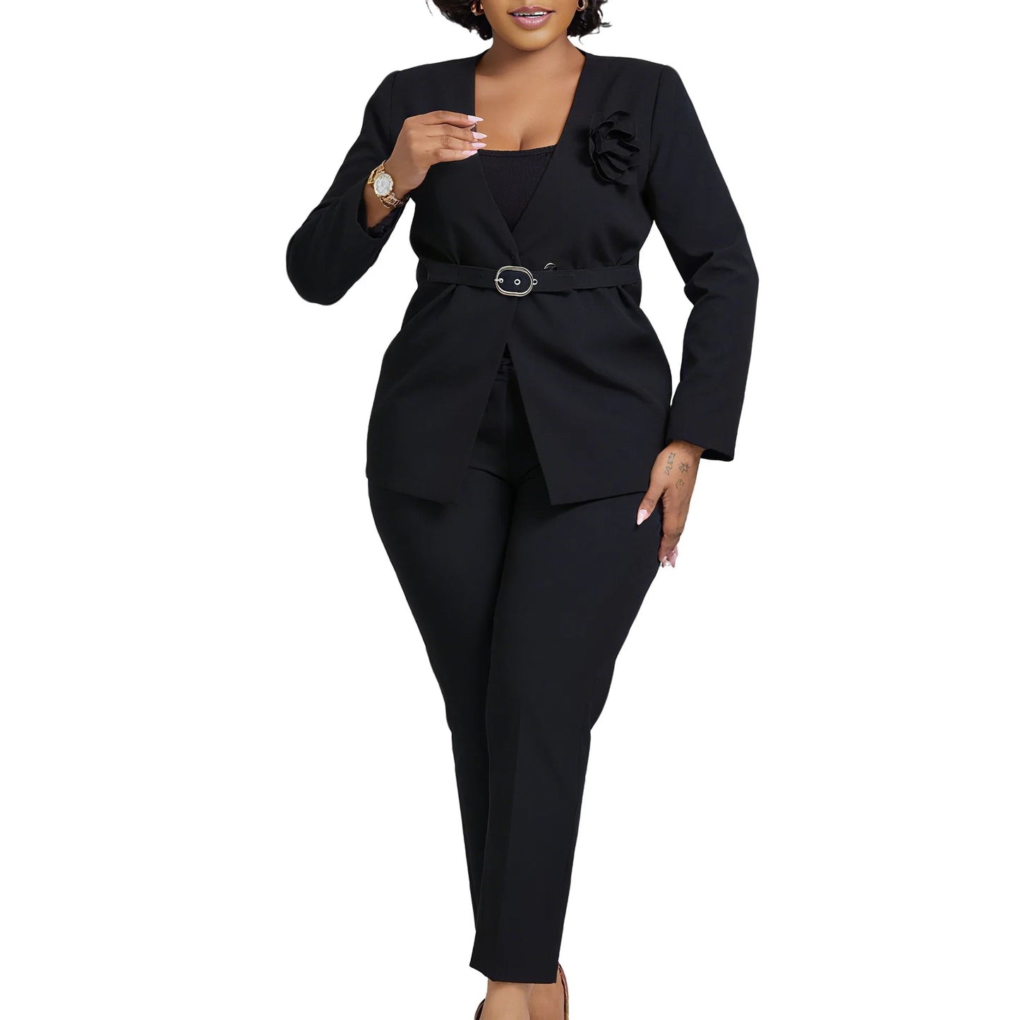 Fashion Set For Women 2 Piece Sets New Arrival Matching Two Pieces Sets Long Sleeve blazer Top And Pants Suits Outfits Clothing