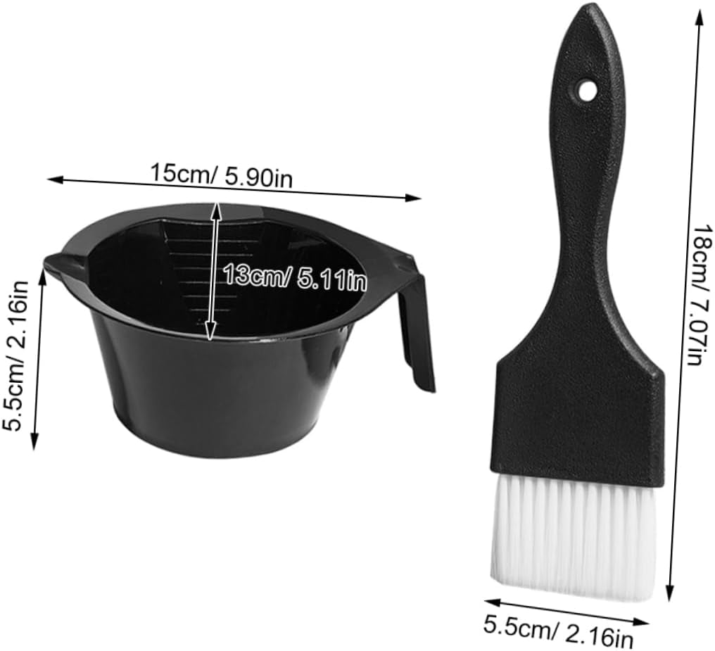 1 Set Hair Dye Brush Hair Dye Bowl Hair Dyeing Hair Coloring Mixing Bowl Hair Coloring Brush Comb Hair Coloring Brush and Bowl Hair Dye Mixing Bowl Hair Coloring Bowl