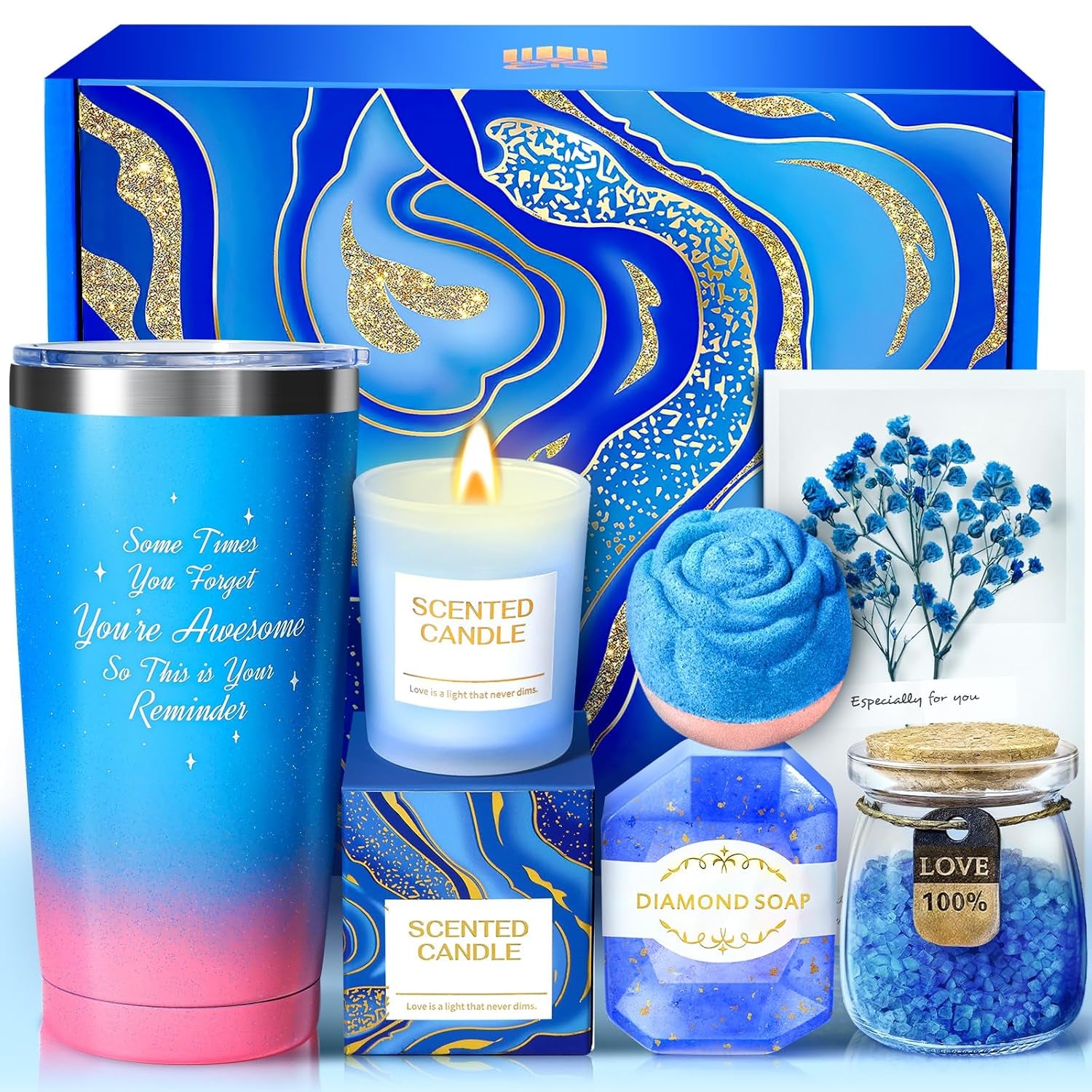 Birthday Gifts for Women, Christmas Gifts Spa Baskets for Women Christmas Gifts, Her, Girlfriend, Sister, Mom, Couples, Grandma Best Friend Birthday Gift Thank You Gift for Wife Anniversary