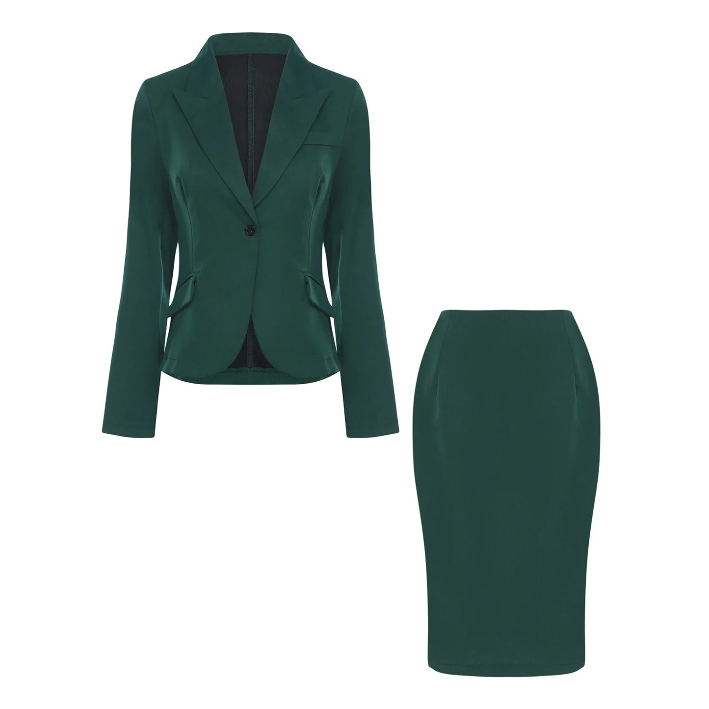 Femme Streetwear Women's Two-pieces Business Blazer Pencil Skirts Suits 2 Piece Suit Skirt Set Commute Office Lady Work Outfits