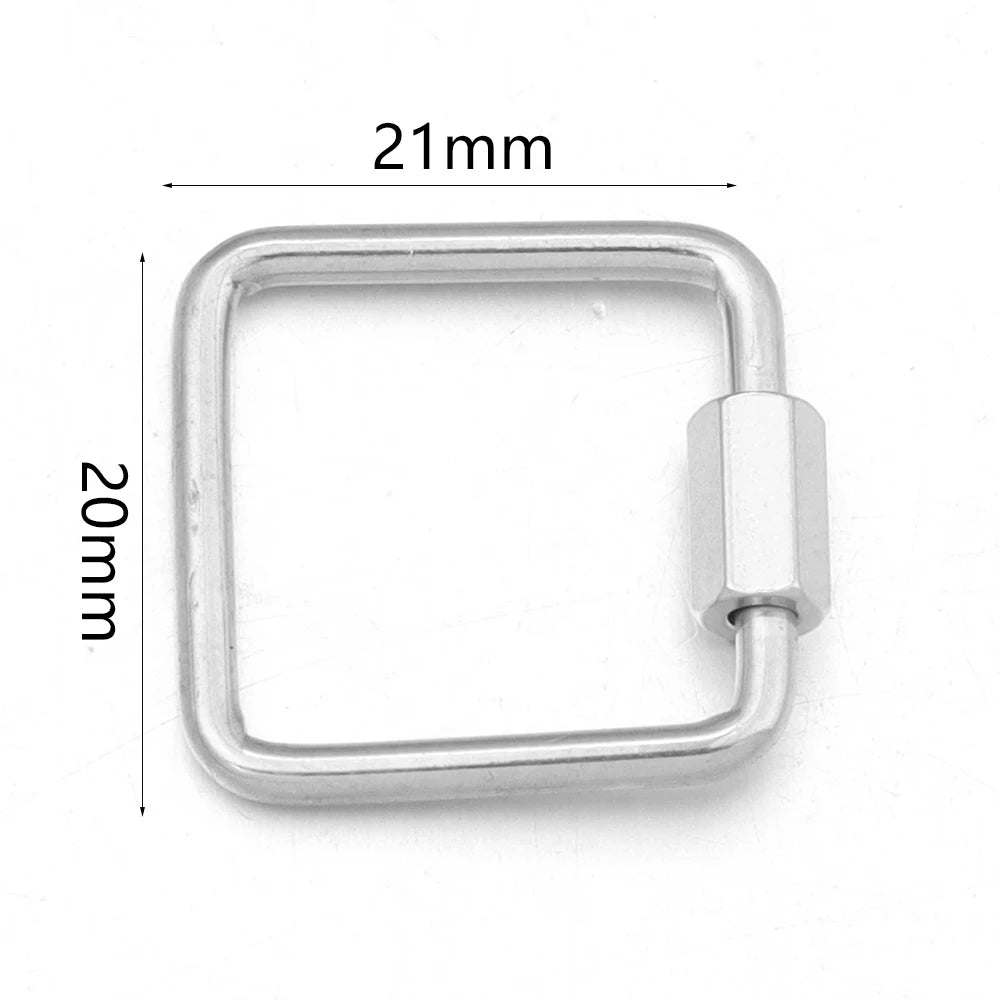 2pcs Stainless Steel Connectors Buckle Geometry For Clasps Hooks Connectors Necklace Bracelet DIY Jewelry Findings Accessories