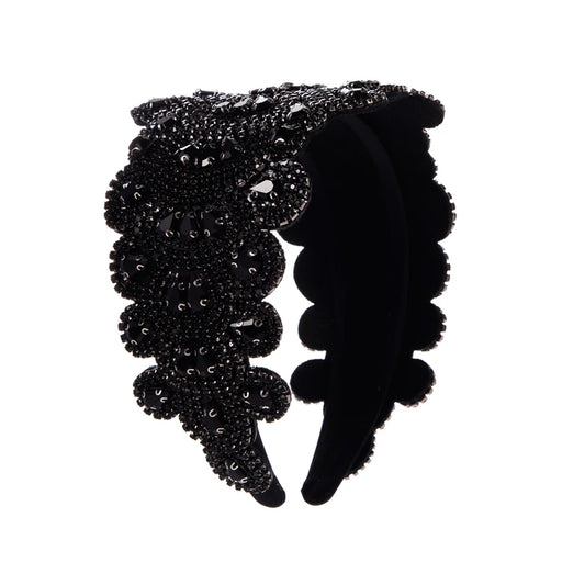 INS Style Hair Accessories With Rhinestone Hair Bands For A Premium feel, Personalized And Widened Headband