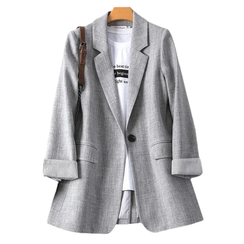 Korean Version of Casual Suit Ladies Jacket Fashion Business Plaid Suit Women Work Office Suit Women Coat Women Jacket 2024 New