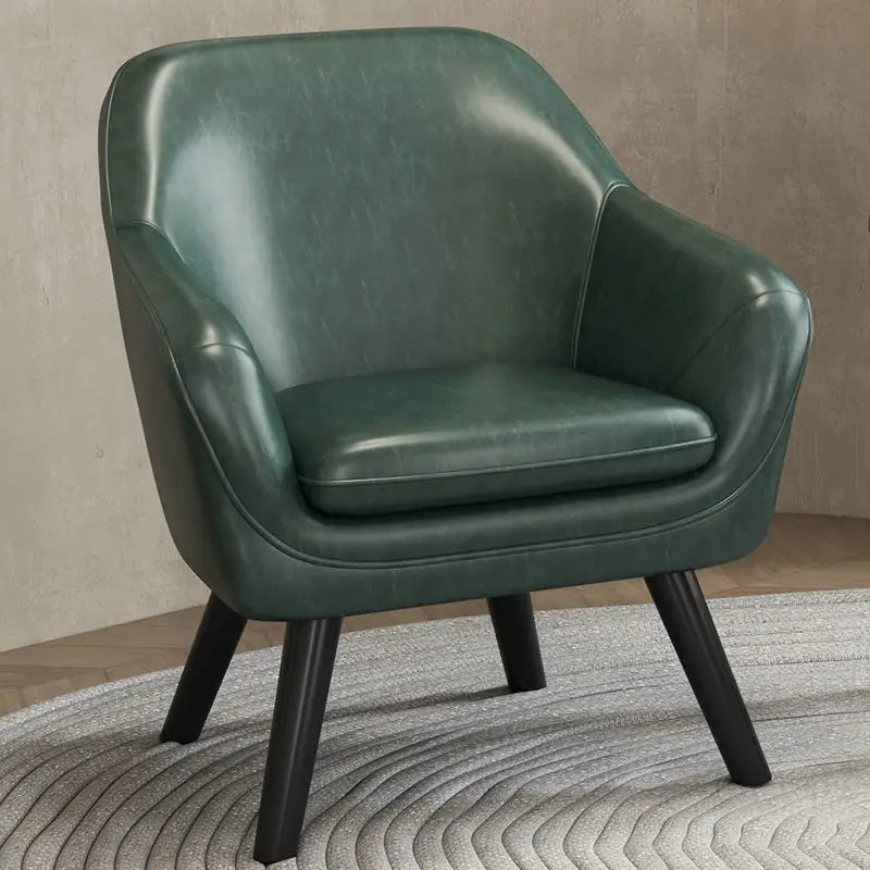 Modern Single Sofa Chair with Armrests and Solid Wooden Legs, Ideal for Living Room, Bedroom, Relaxation and Home Decor