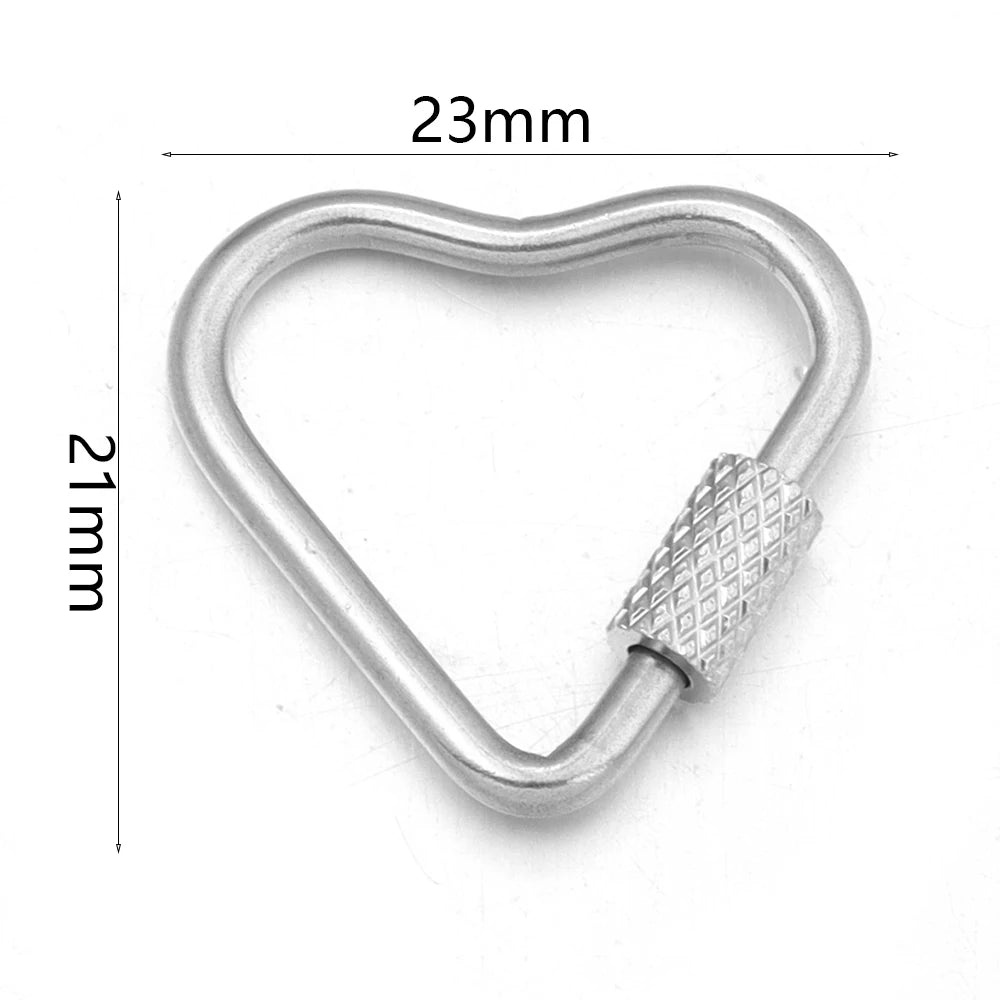 2pcs Stainless Steel Connectors Buckle Geometry For Clasps Hooks Connectors Necklace Bracelet DIY Jewelry Findings Accessories