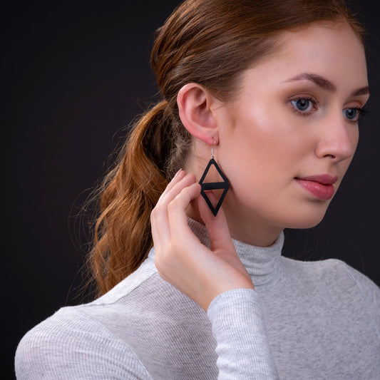 Copenhagen Recycled Rubber Earrings-0