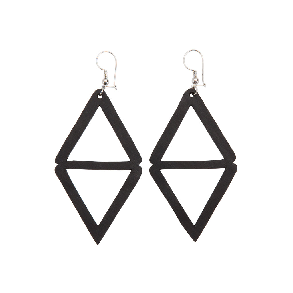 Copenhagen Recycled Rubber Earrings-1
